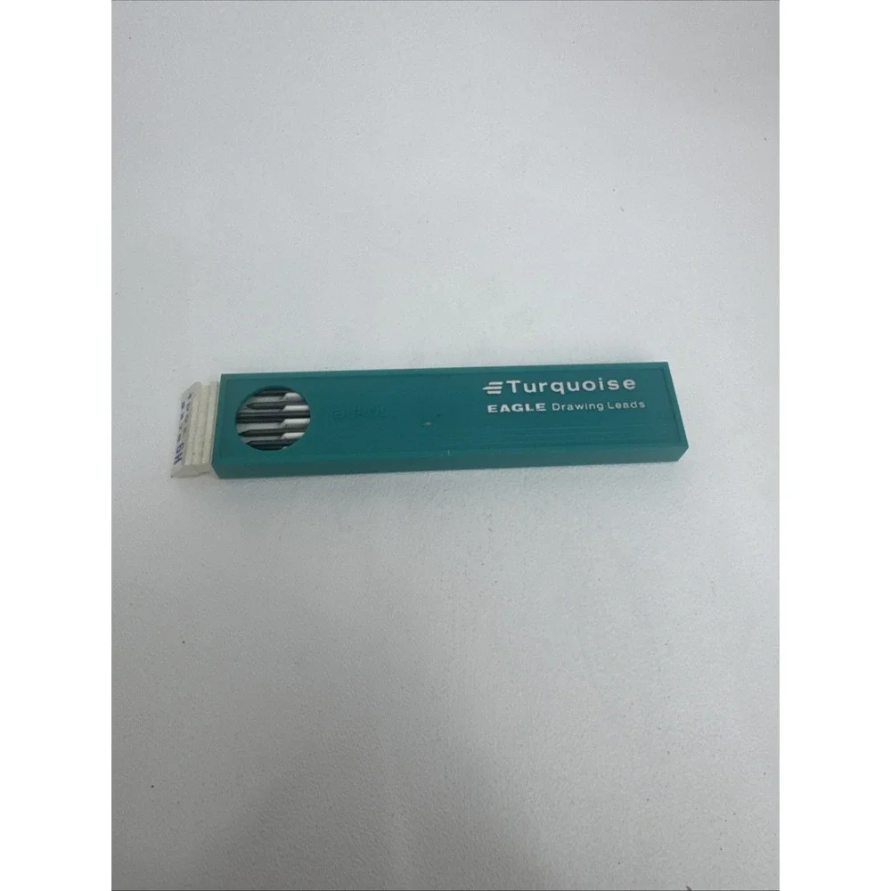 Vintage Berol Turquoise Eagle Drawing Leads #2375 6H